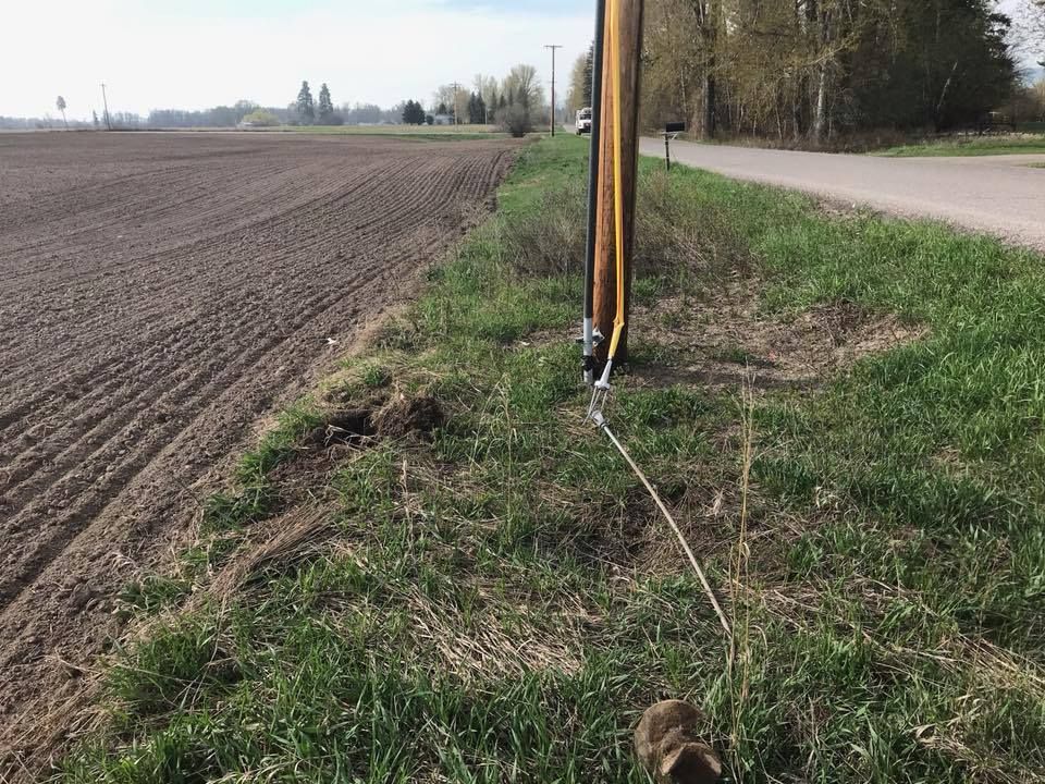 Flathead Electric Cooperative crews are currently working to restore power on Steel Bridge Road. (FEC photo)