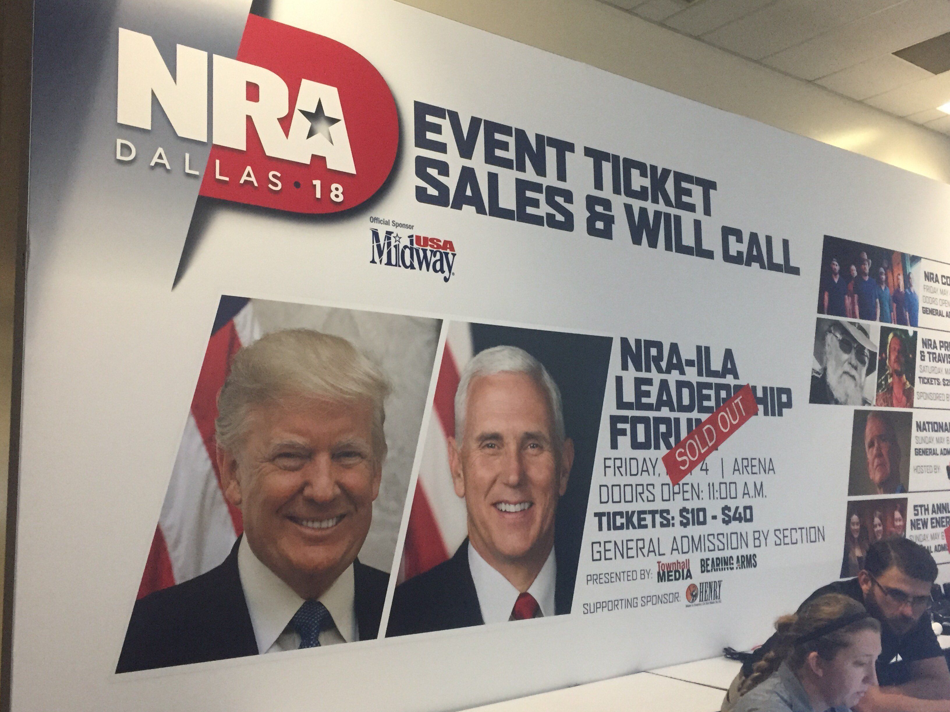 Around 80,000 members of the NRA are expected to converge in Dallas this week. (CNN photo)