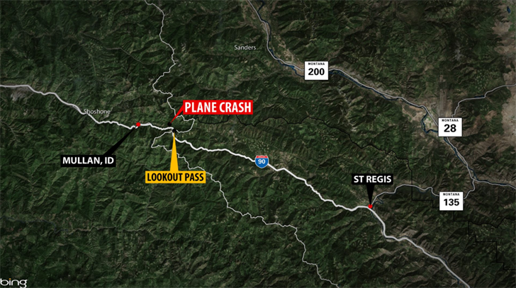 Pilot walks away from plane crash on Interstate 90 at Idaho/Montana ...